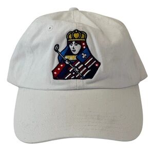 Women's White Embroidered Foray Adjustable Golf Cap